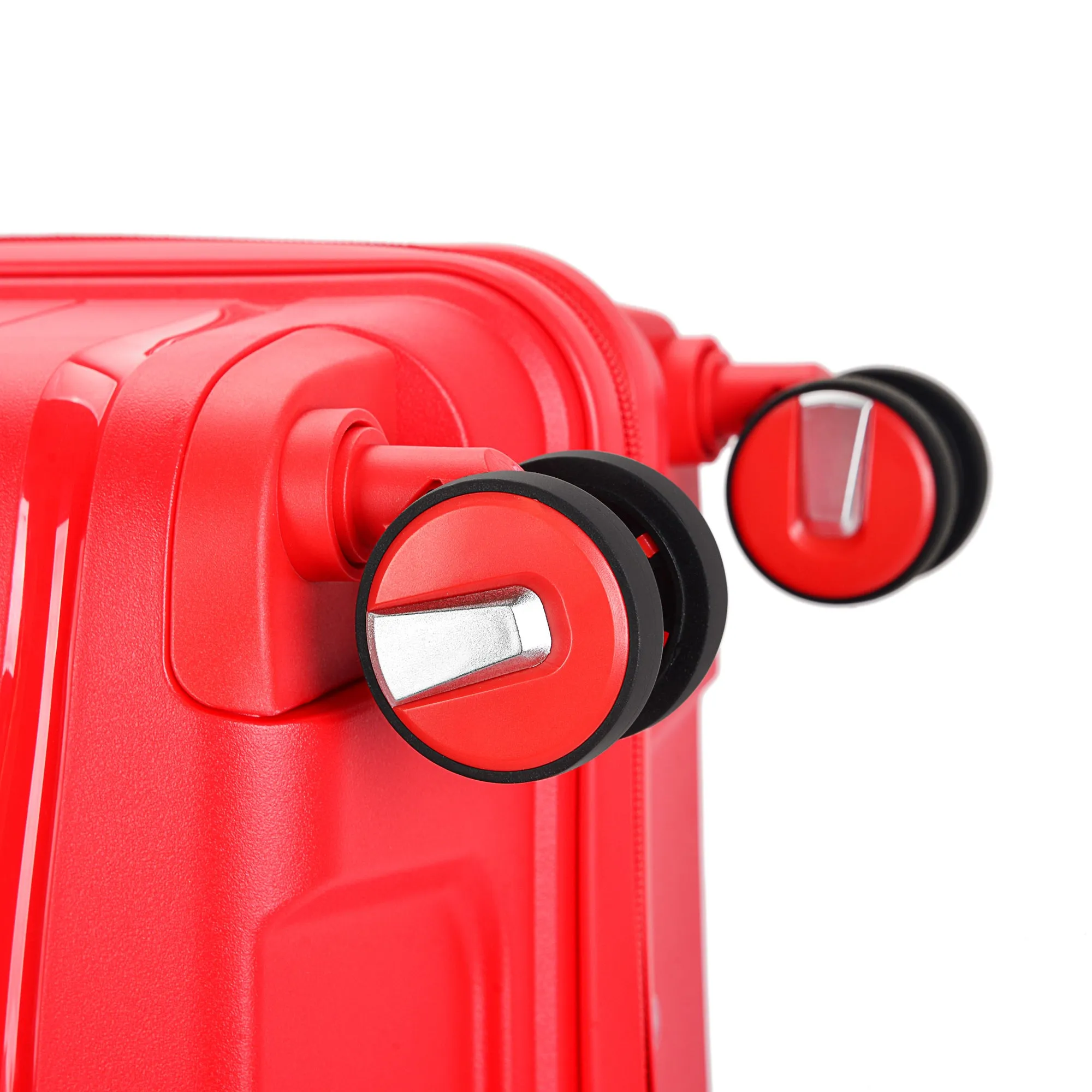 Bontour 'Flow' 4-wheeled cabin suitcase with TSA lock, 55x38x20cm, Red