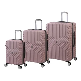 IT Impakt Geo Emboss Luggage with Wheels- Mauve (Sizes Sold Separately)