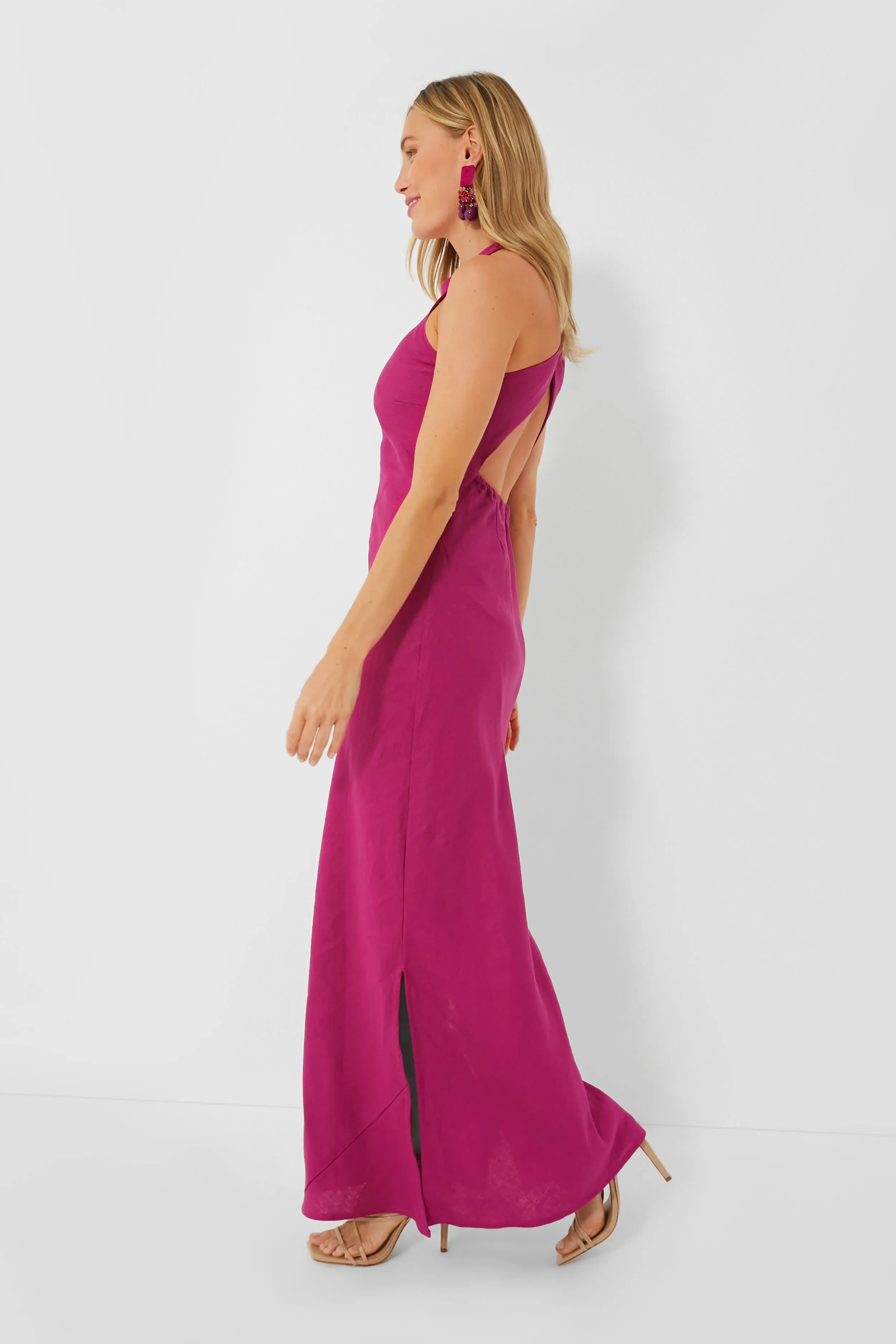 Magenta Lobo Maxi Dress