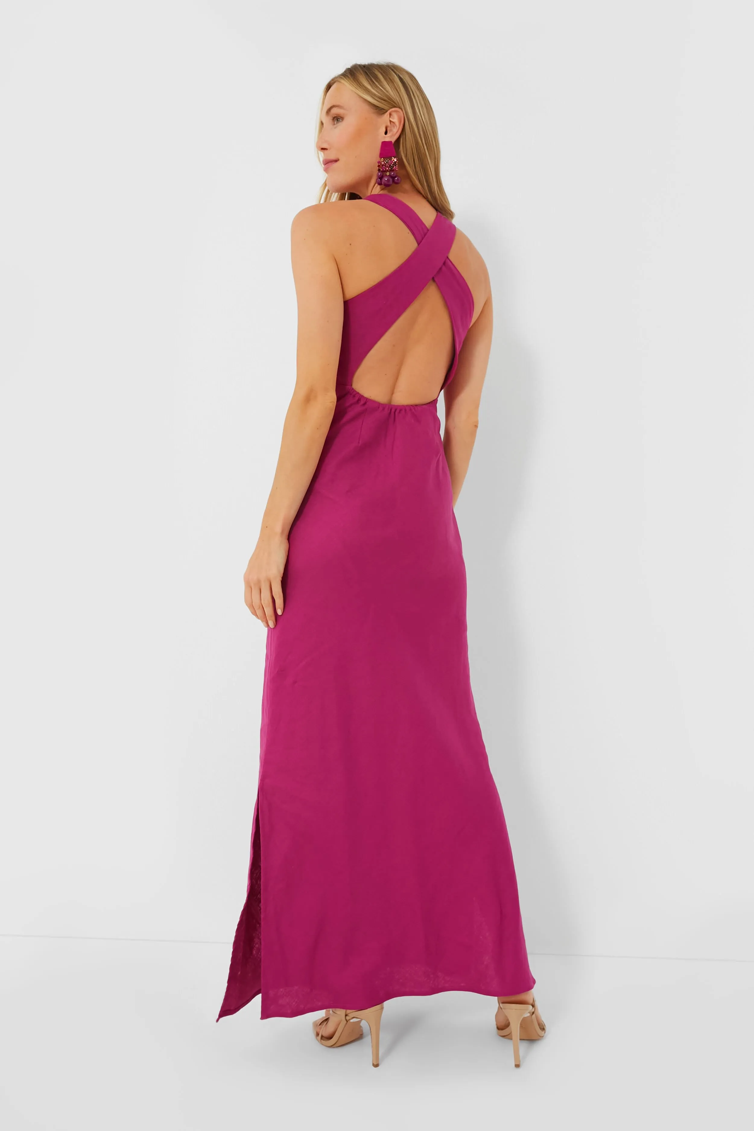 Magenta Lobo Maxi Dress