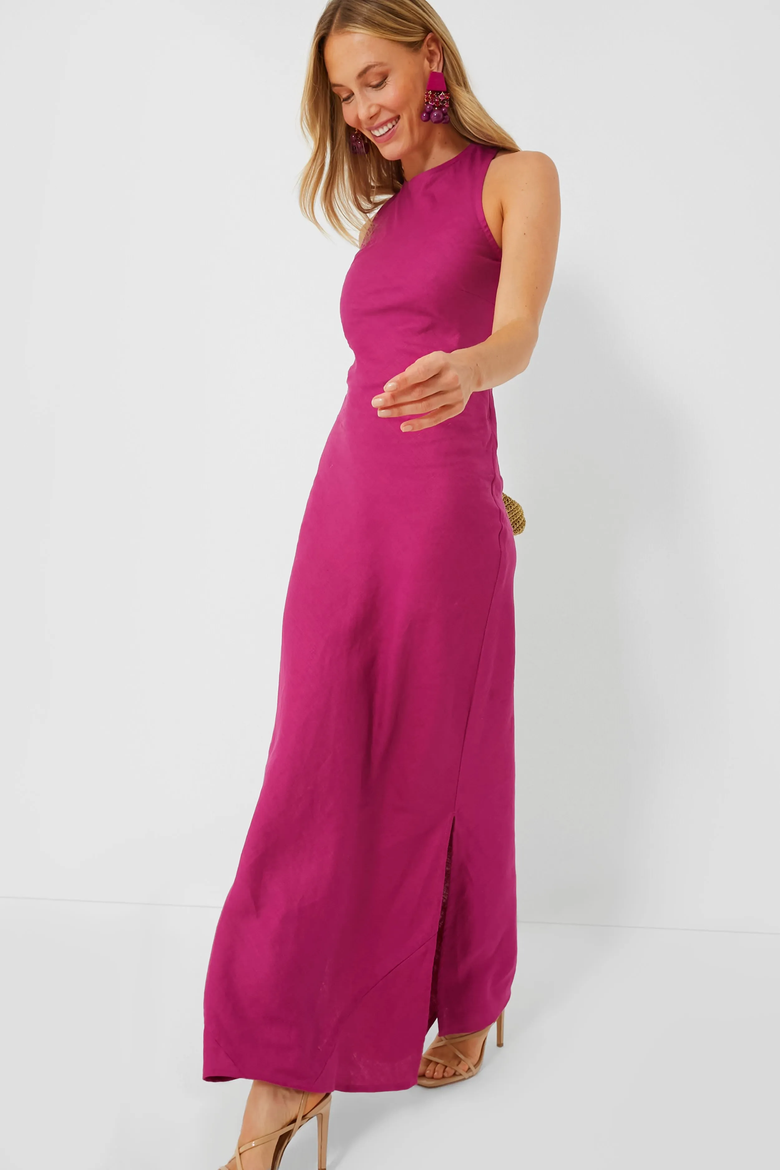 Magenta Lobo Maxi Dress