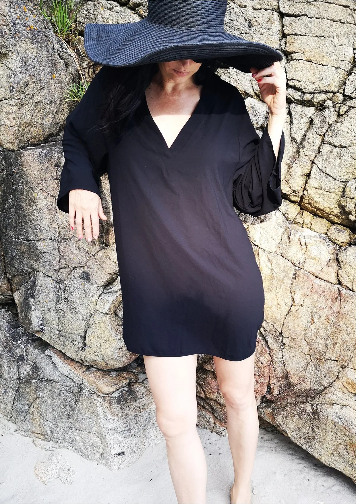 SHIRT/DRESS - black