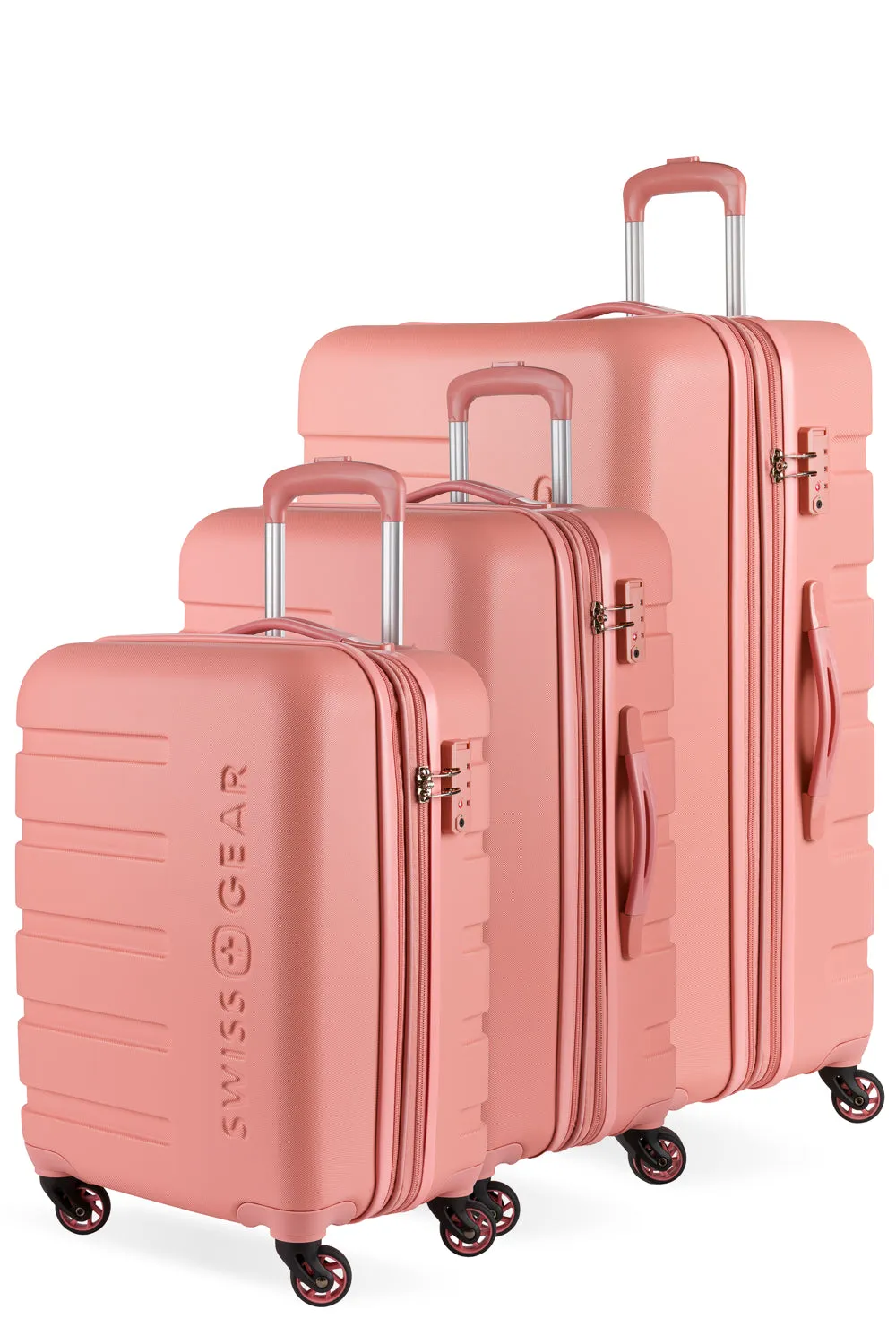 SwissGear 7366 Expandable 3 Piece Hardside Spinner Luggage Set