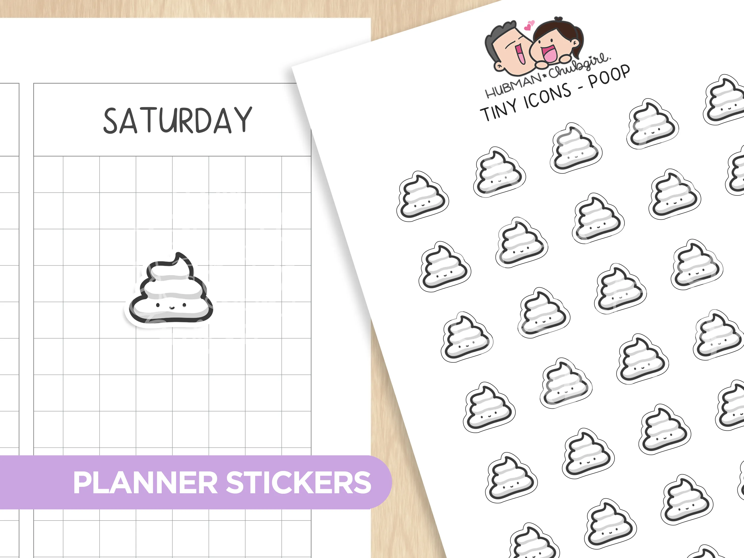 Tiny Icons - Poop Planner Stickers