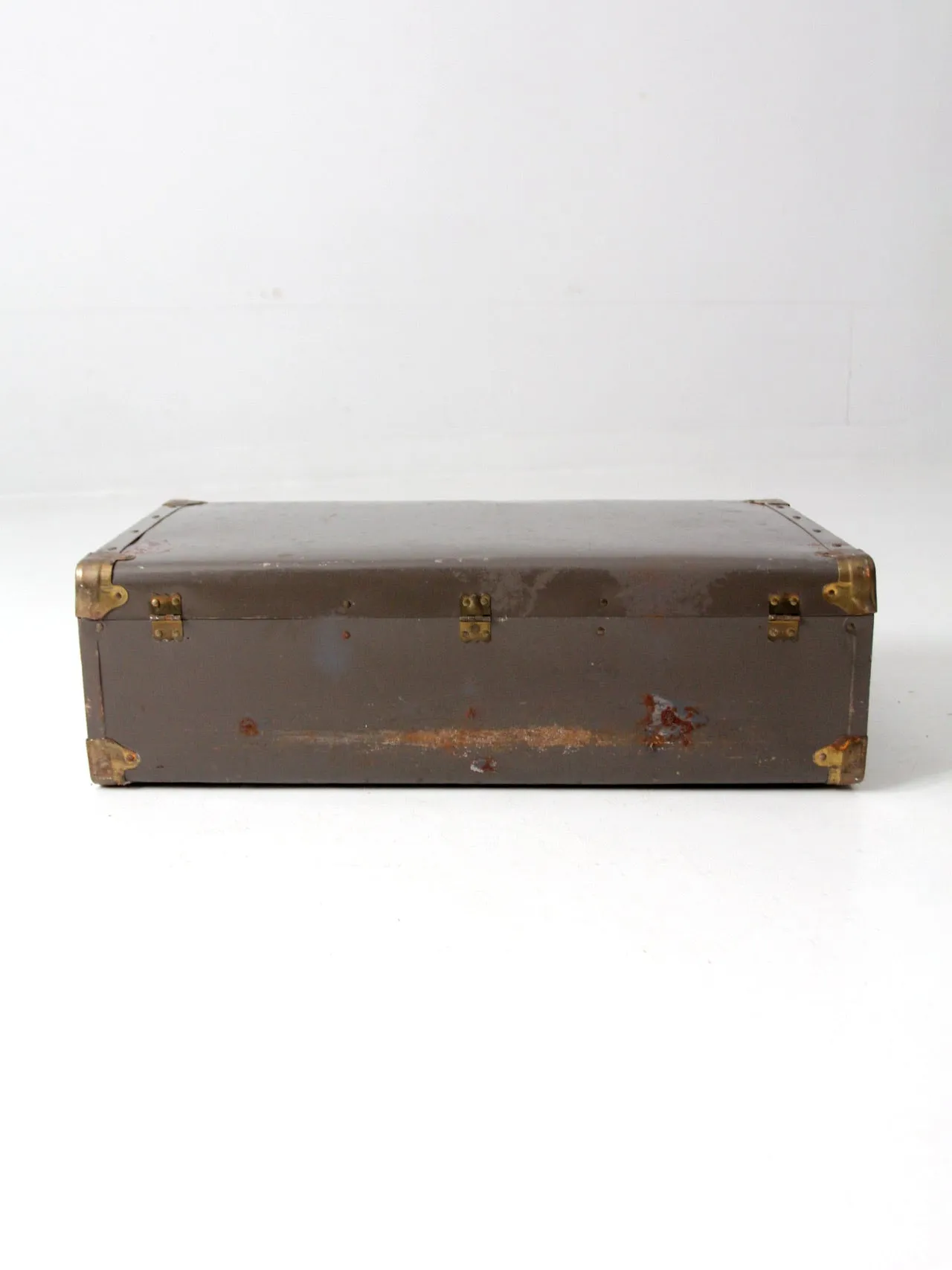 vintage metal suitcase